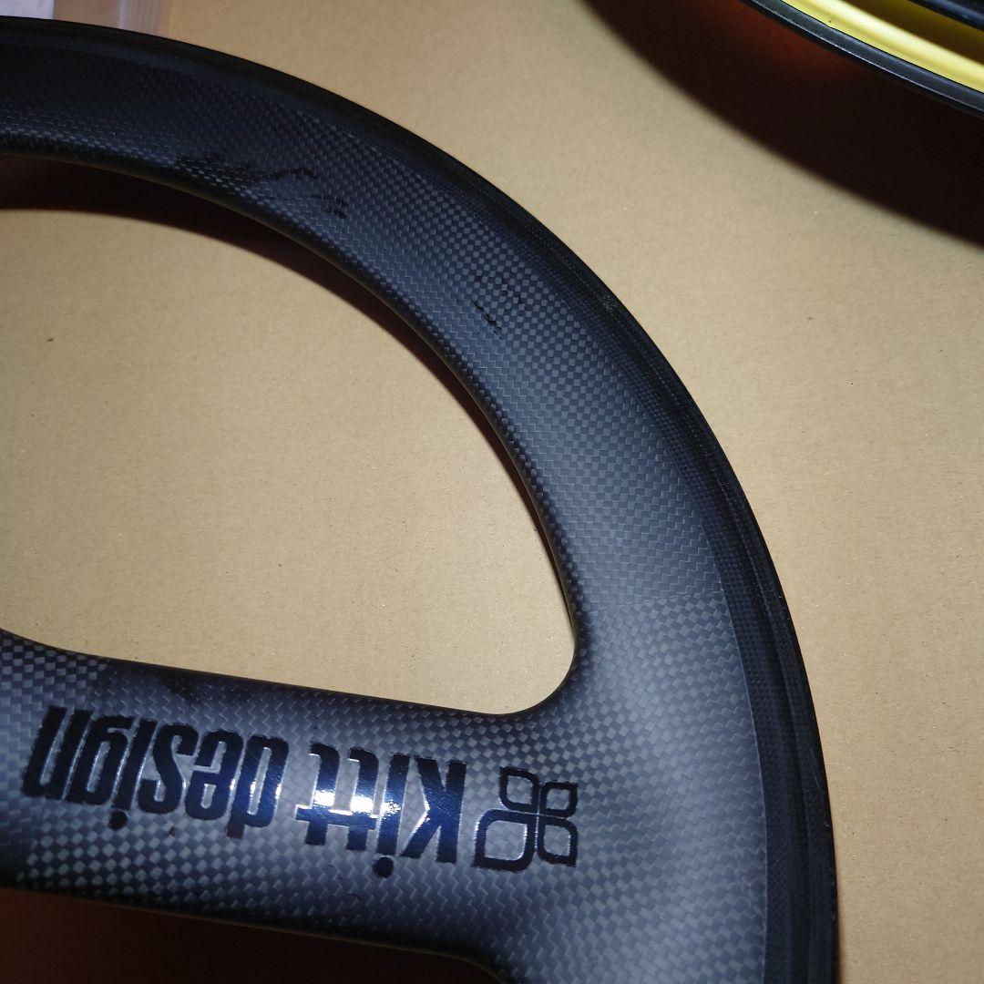 やす　Kitt design カーボンバトンホイール 　フロントリアセット
