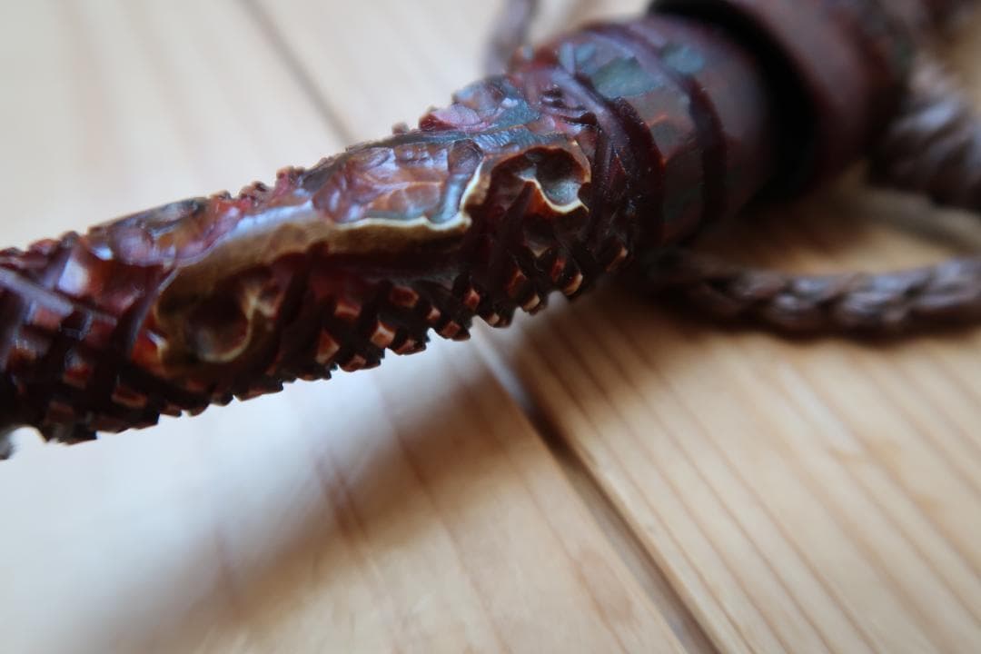 アイヌ　マキリ　メノコ　マキリ彫刻装飾