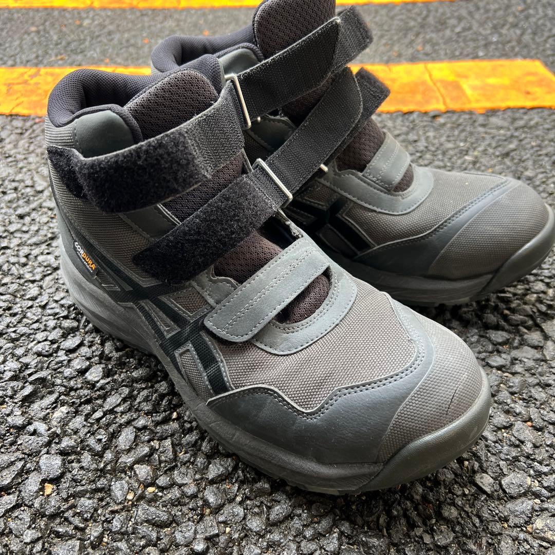 アシックスウィンジョブ®CP216 TOUGH 3Eグラファイトグレー×ブラック