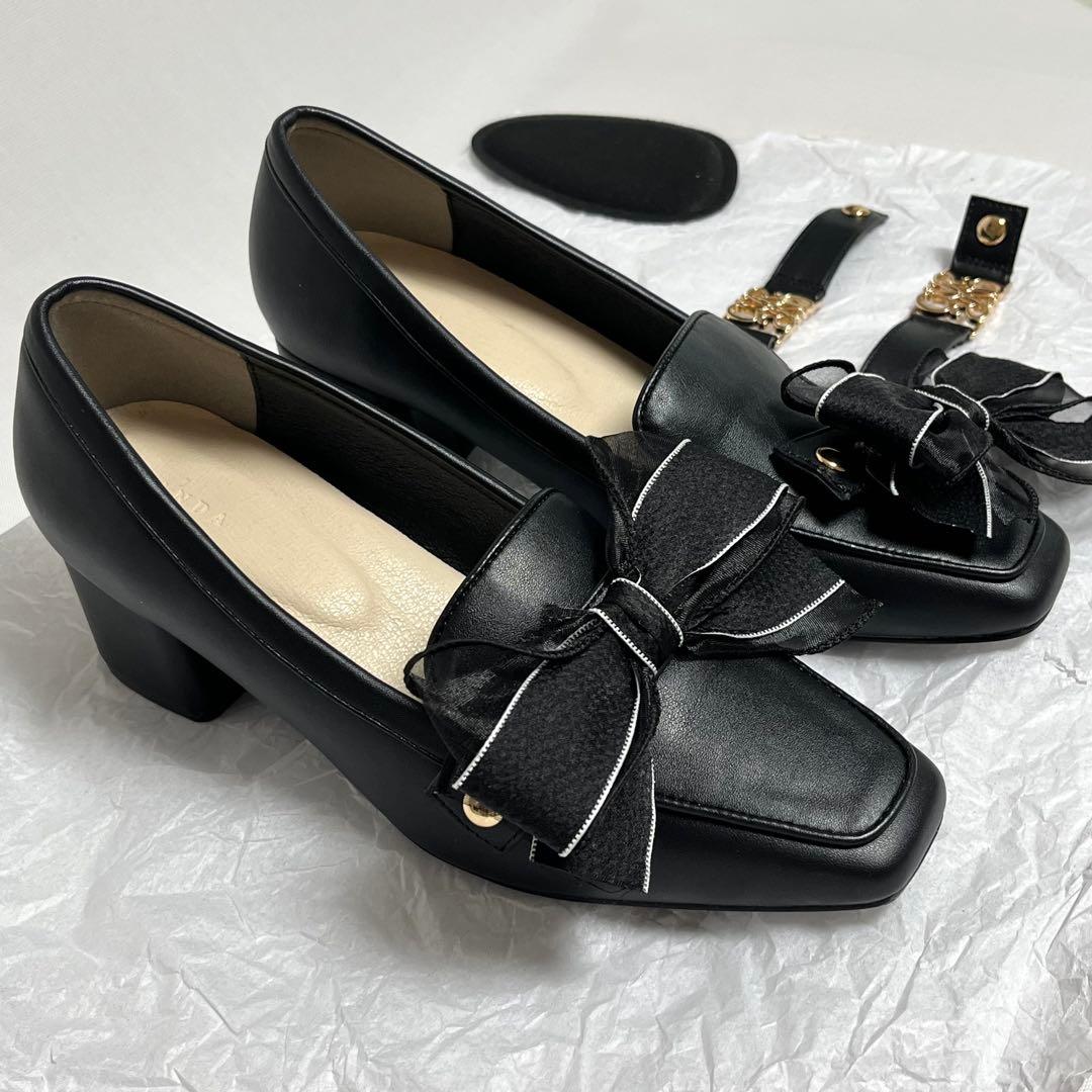 美品★RANDA 2WAYローファー Mサイズ＋中敷き★匿名配送