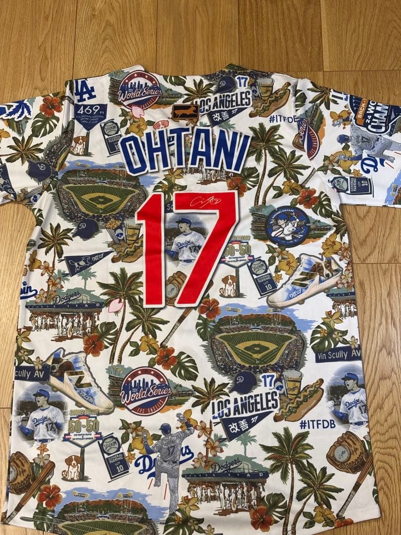 ⭐️期間限定価格⭐️【2025最新・非売品】大谷翔平 サインアロハユニフォーム