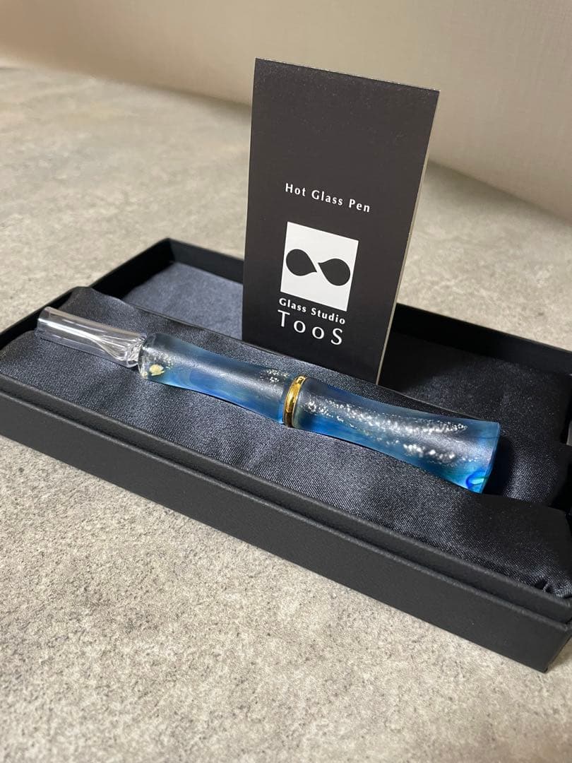 Glass Studio Toos TAKETORI 朧月　露草色