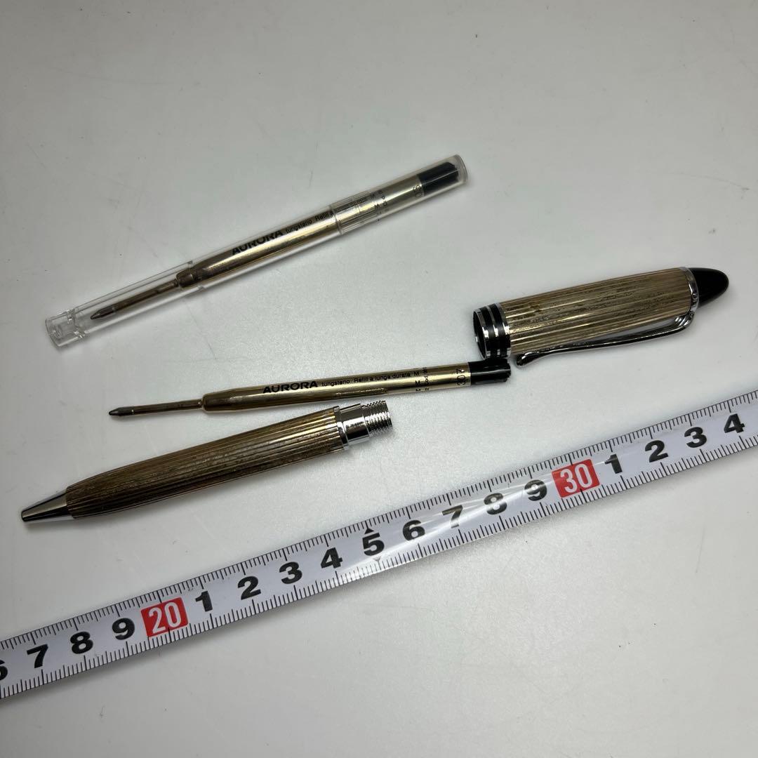 AURORA 925刻印 銀製 ボールペン 共箱 34g 東キ8-0212☆2F