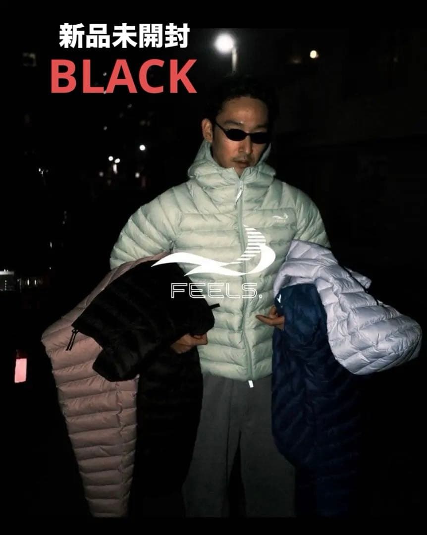 FEELS.上杉柊平 SHELL DOWN JACKET BLACK