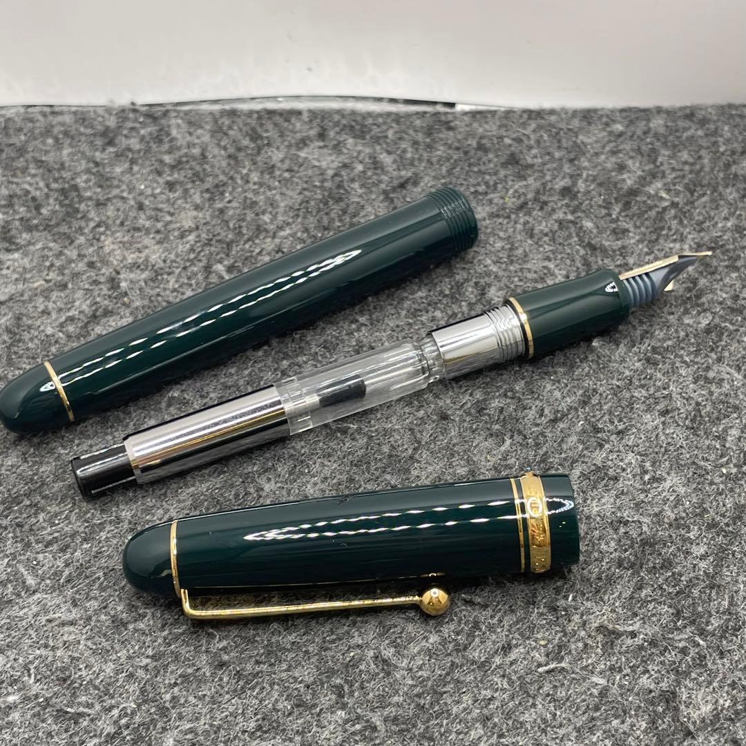PE866□PILOT カスタム 74 万年筆 ダークグリーン
