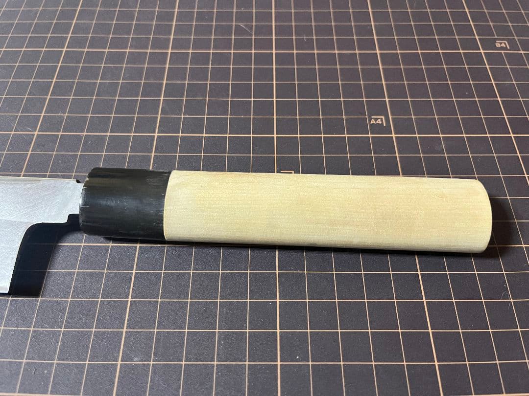 KK正本総本店 むきもの 薄刃包丁 水牛柄 白鋼ニ 刃渡り18cm 美品