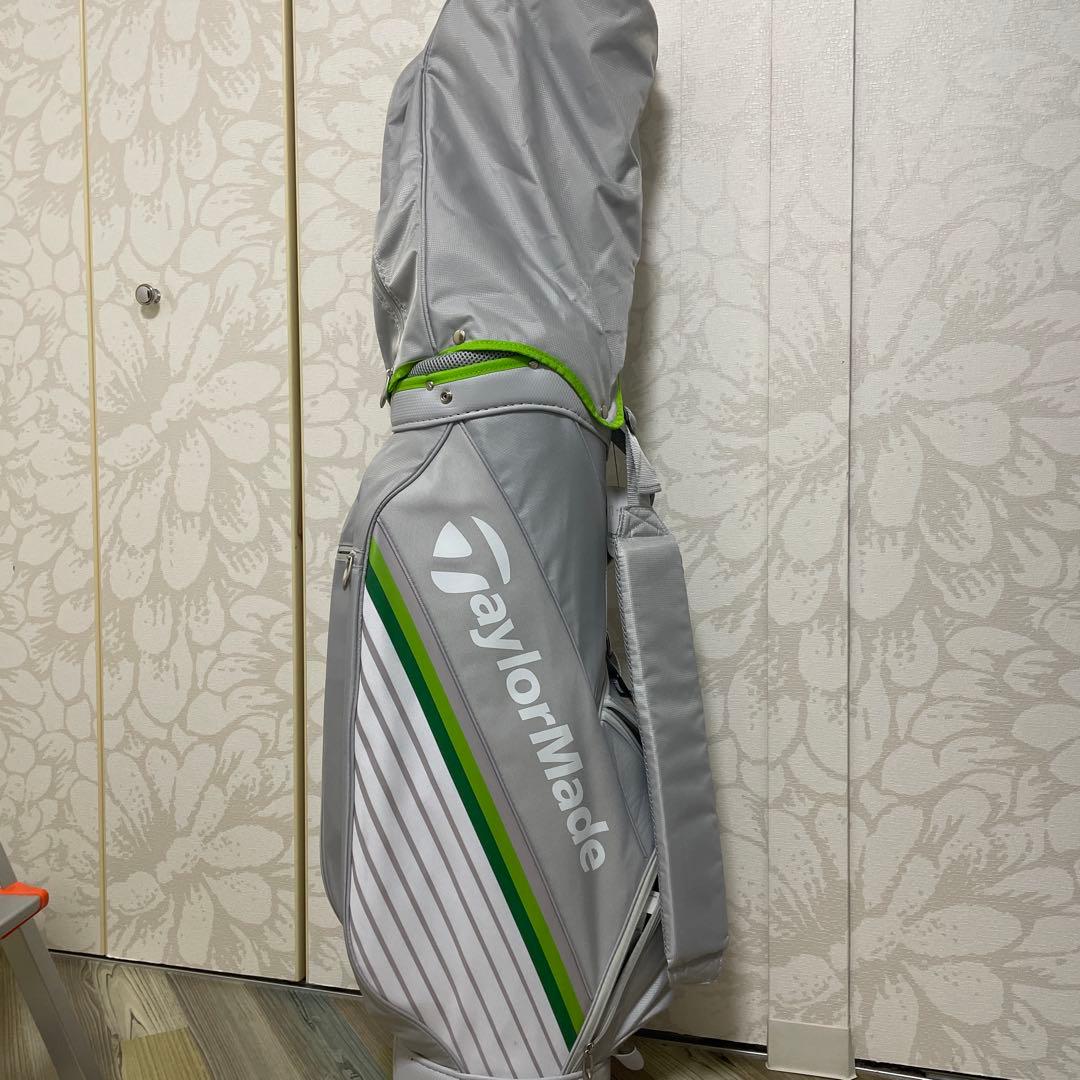 TaylorMade キャディバッグ グレー/グリーン　ゴルフバッグ