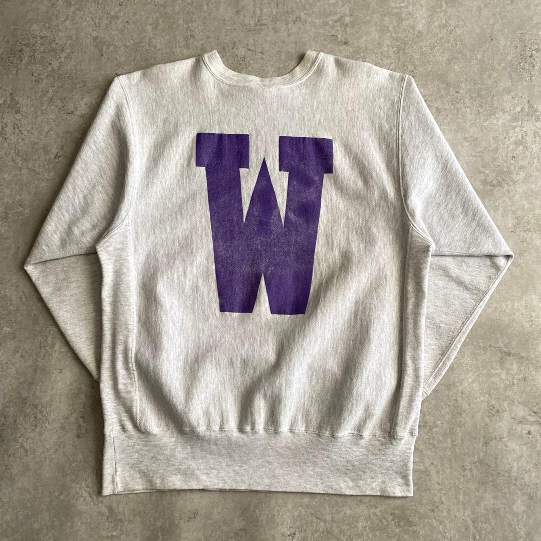 90sチャンピオンUSA製ウィリアムズ両面プリント後ろデカWリバースウィーブXL