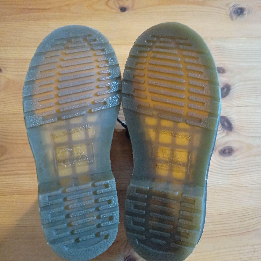 【美品】Dr.Martensマーチン3ホール 1461グリーンUK3　レディース