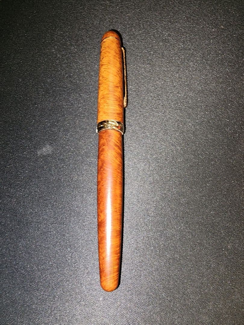 platinum 3776 中古木軸万年筆