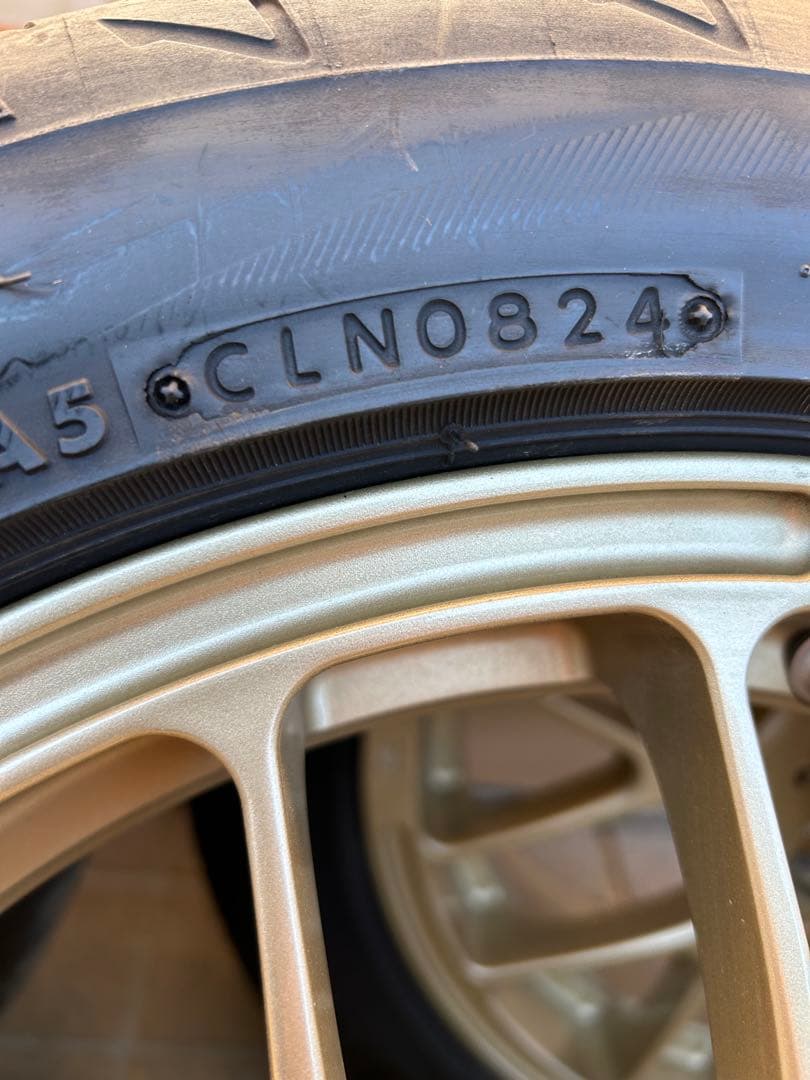 クロイチ　BBSホイールセット 15インチ　ポテンザ 165/55R15