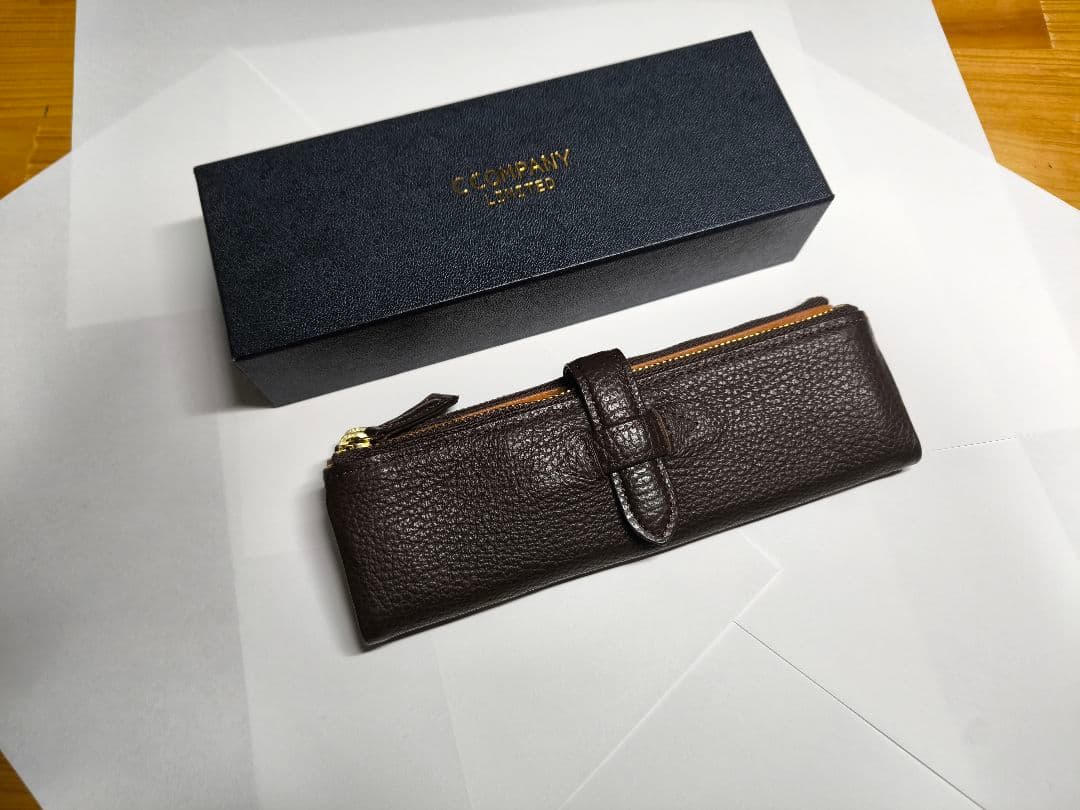 ルポペンケース　ダークブラウン　箱付き