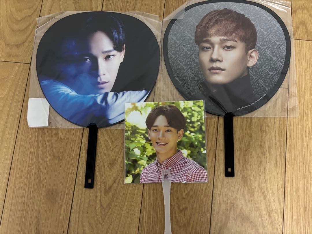 EXO チェン グッズ CD まとめ売り Chen ポスター　うちわ トレカ