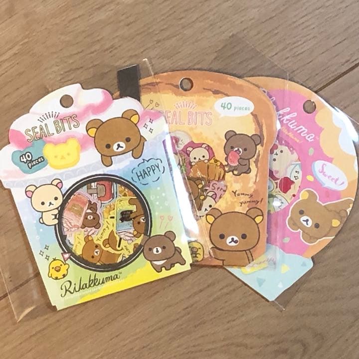 ★新品★リラックマ  フレークシール  3種セット