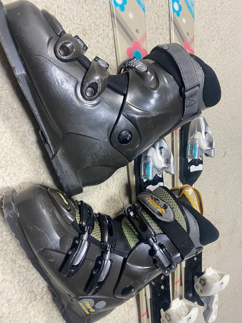 サロモン ツインチップミッドスキーセット131cm ブーツ 26cm中古