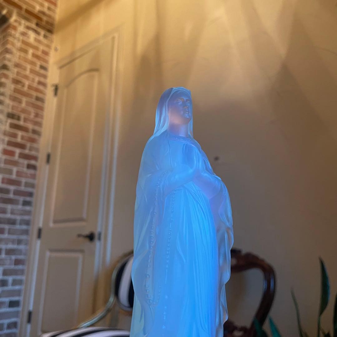 【エトラン】オパリンガラス　ルルドの聖母マリア像