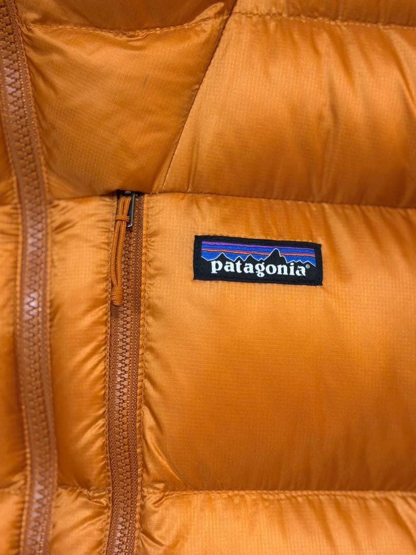パタゴニア フィッツロイダウンフーディ L オレンジ 【ほぼ未使用の美品】