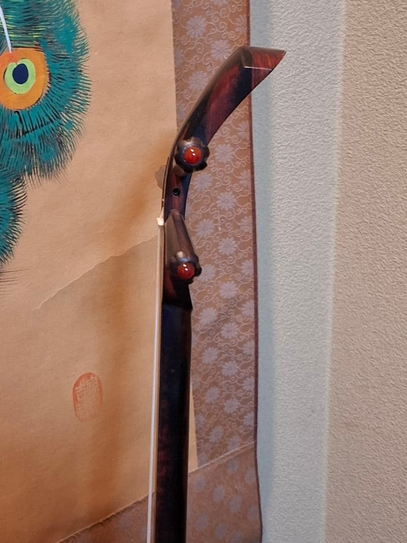 真壁型三線　八重山黒木四つ割り　ウジラミ 虎木入り　本皮1枚張り