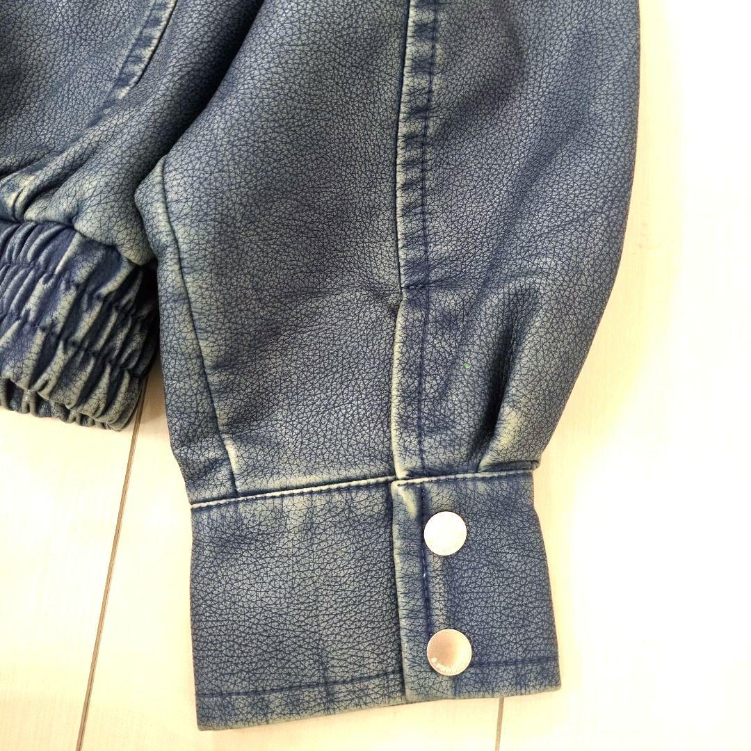 SLY スライ　合皮ジャケット　ジャンパー　ブルー　Sサイズ 未使用品