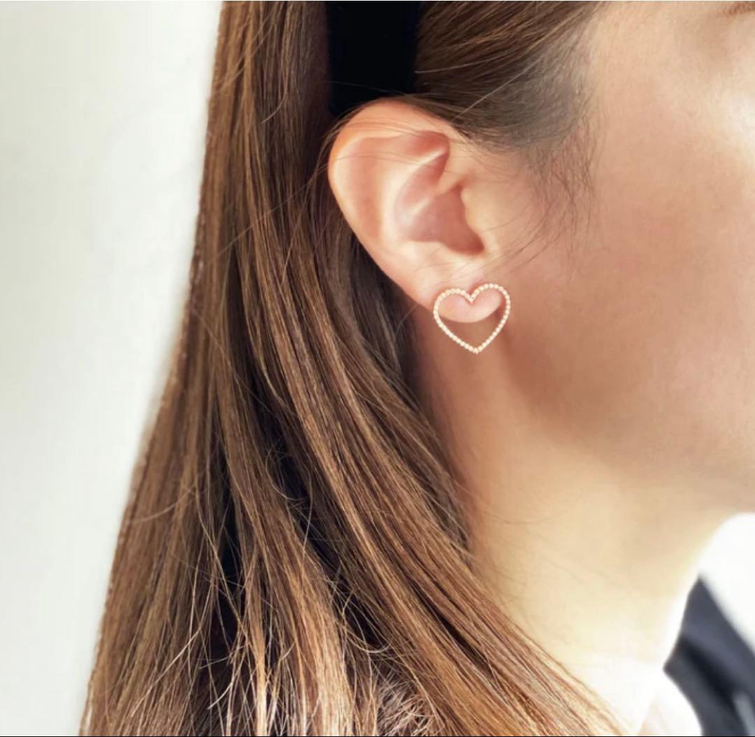 Bijou de Mオープンハートピアス S ゴールド