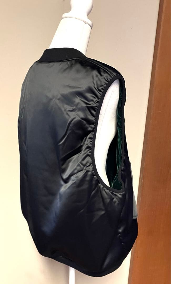 【殆ど未使用】ヴァンズ VANS コラボma-1スカジャン風中綿入りベスト M