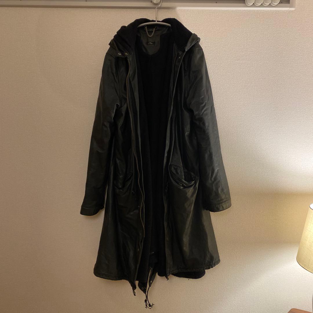 シシ　sisii メンズ　レザージャケット　モッズコート