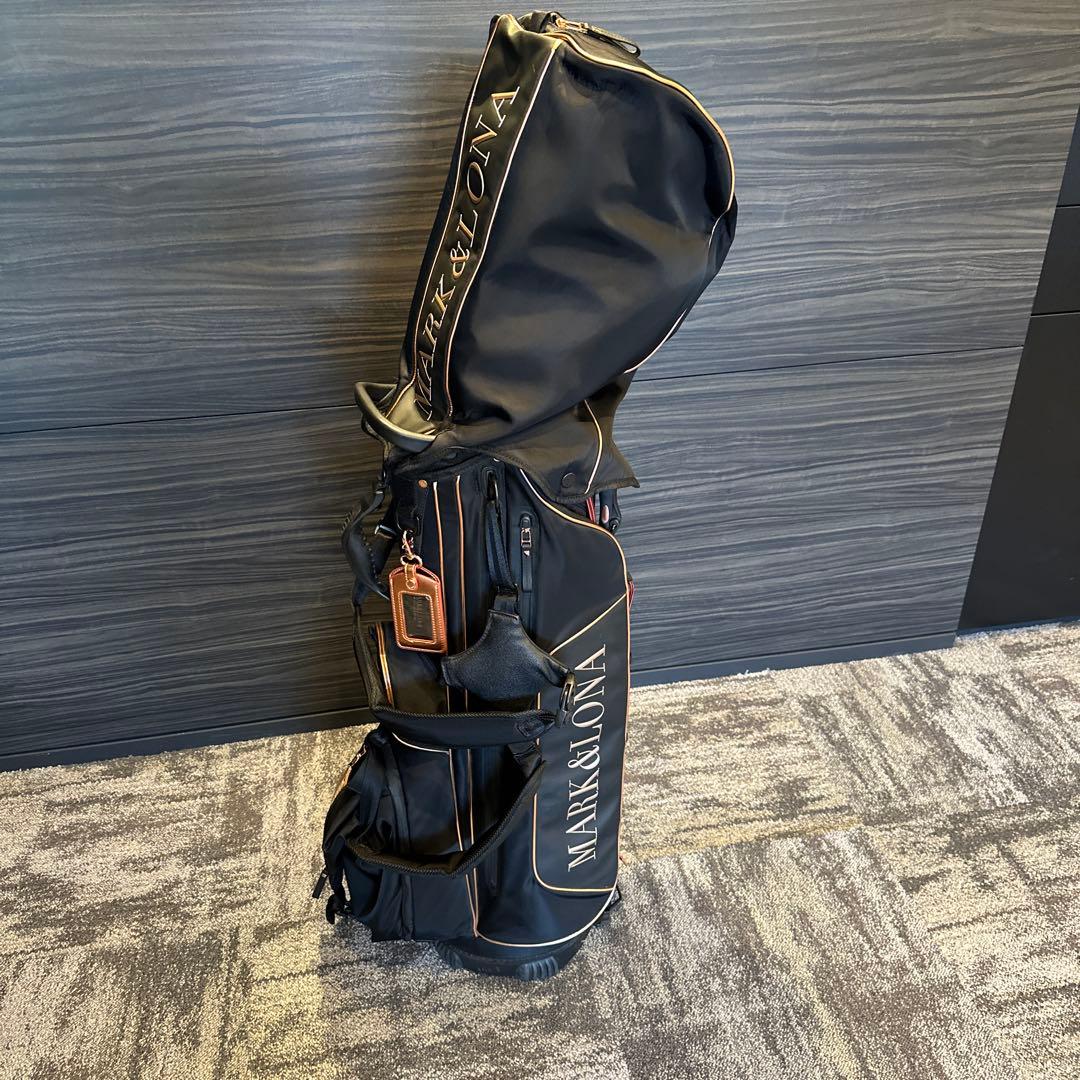 MARK&LONA スタンド式キャディバッグ ブラック