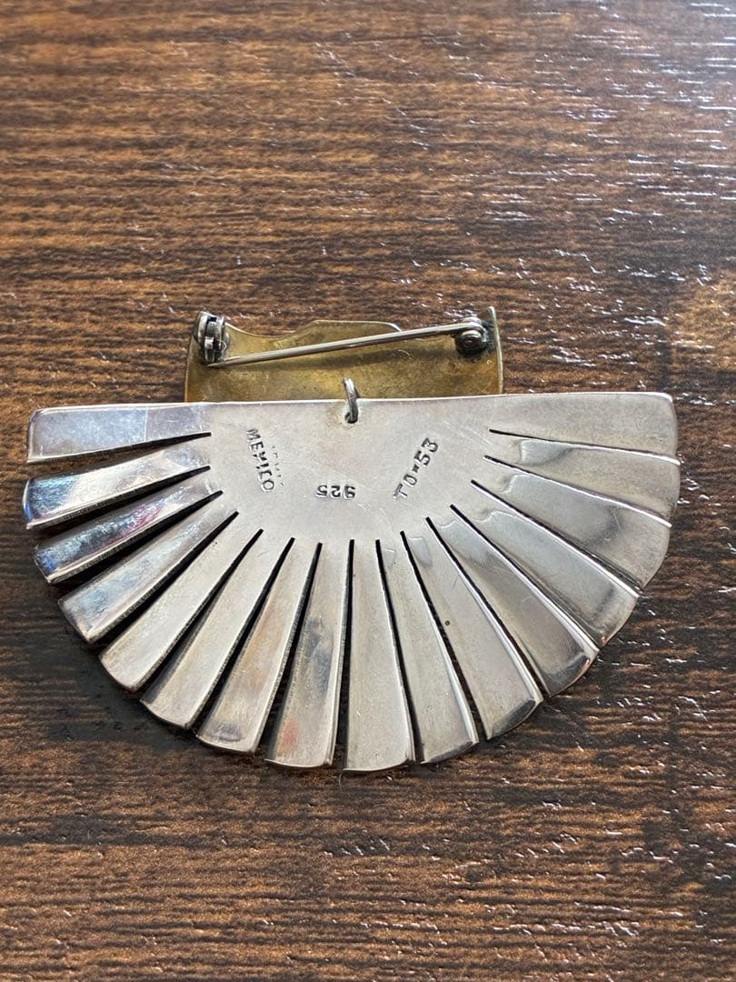 希少　ヴィンテージ　Mexico シルバー　ブローチ