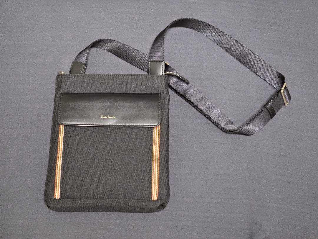 Paul Smith マルチストライプ　ナイロンポケット　ショルダーバッグ