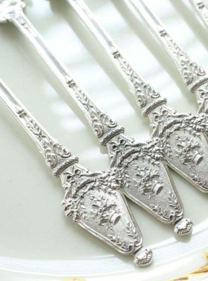 純銀 ③ ソリッドシルバー アイスクリームスプーン スターリングシルバー