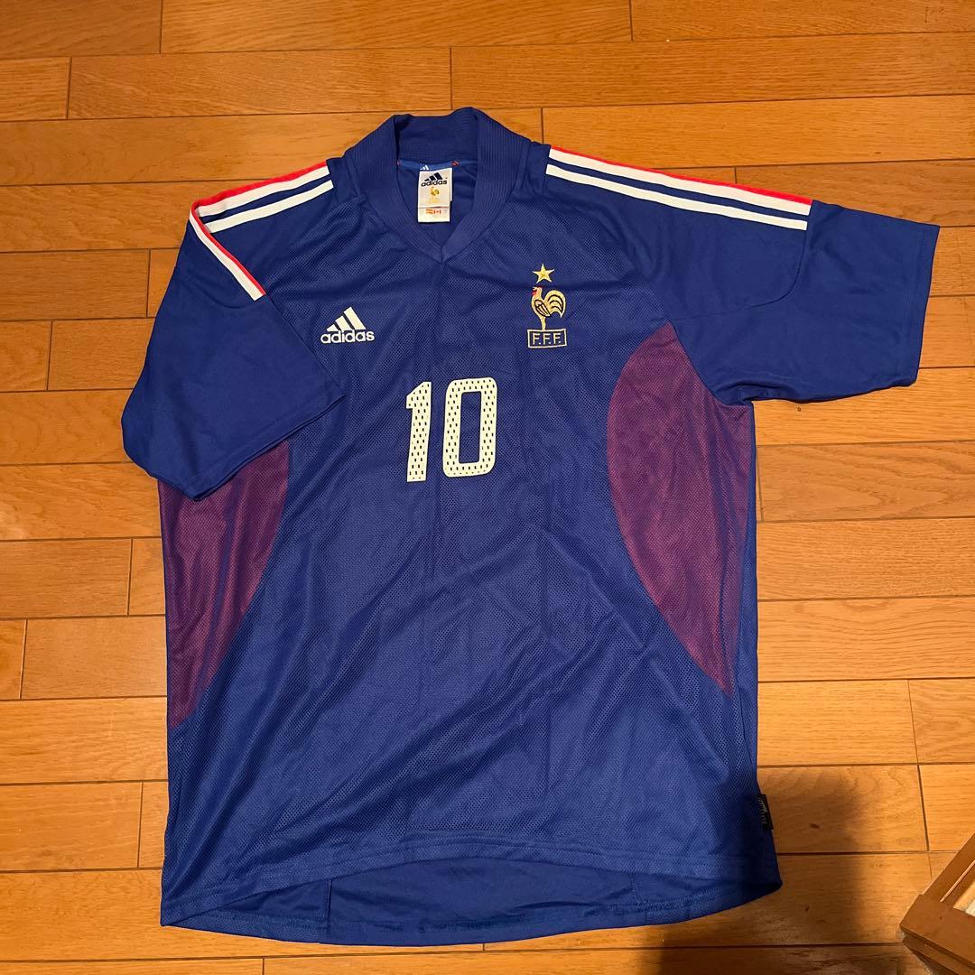 アディダス2002年フランス代表オーセンティックユニホーム　ジダン　2XOサイズ