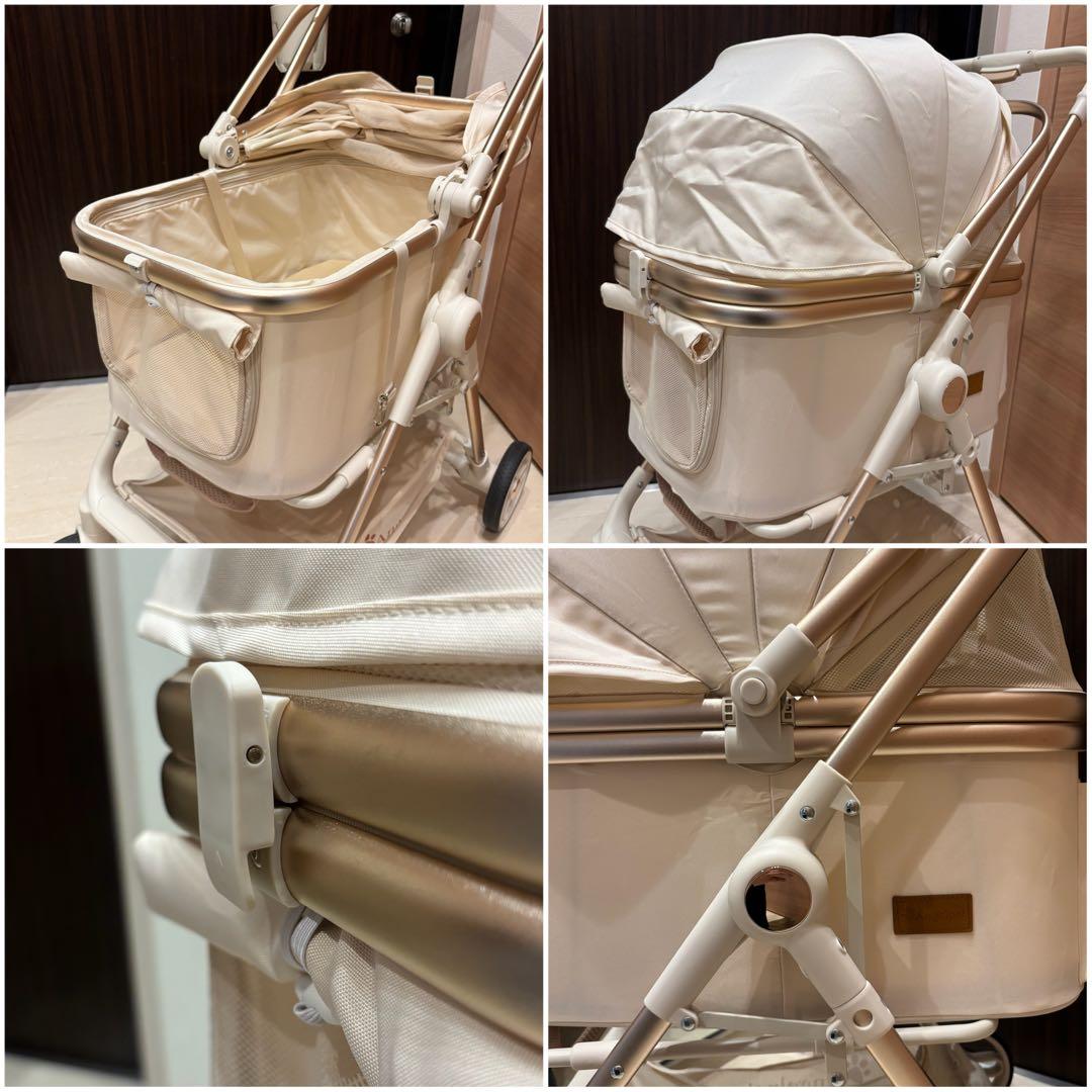 Angelpet ペットカート 分離型 軽量 折りたたみ可能 小型犬〜中型犬対応