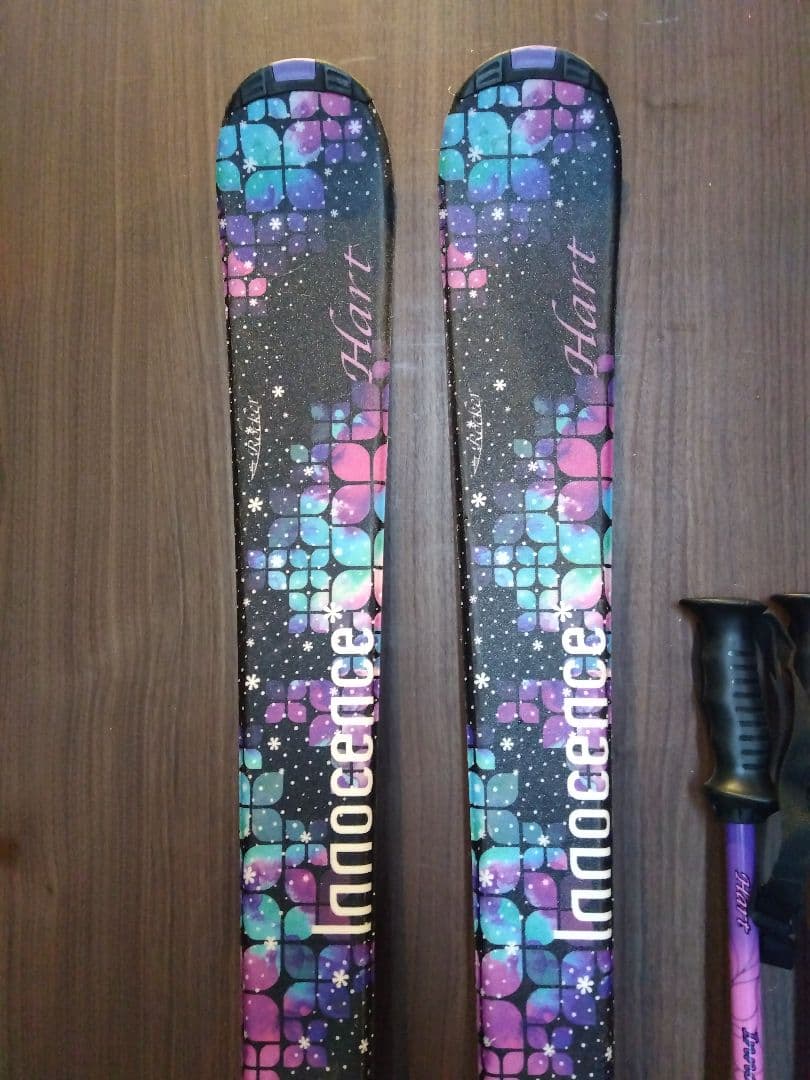 ✨️美品✨️HART/ティーンズ・レディース用/スキーセット/メンテ・WAX済✔