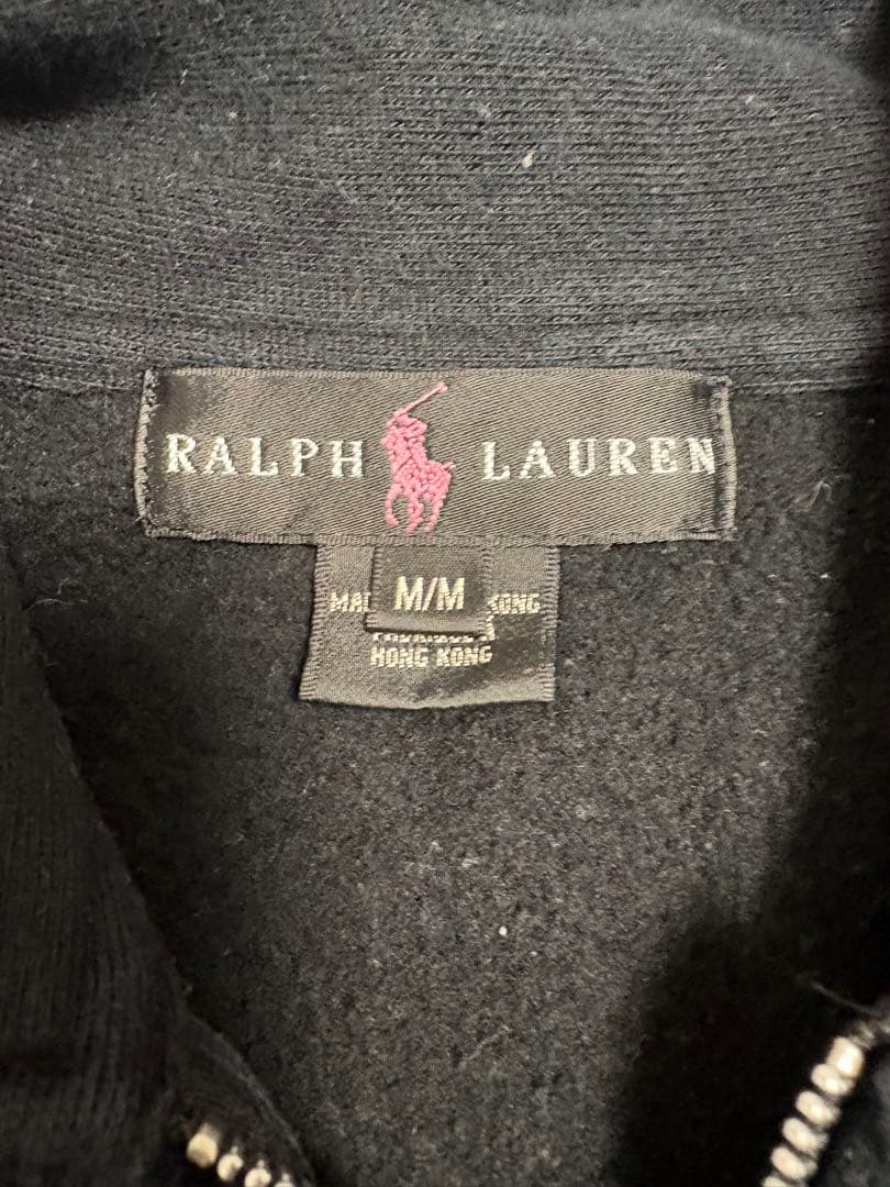 あ*ん様 Ralph Lauren ハーフジップトレーナー M ビックポニー 希
