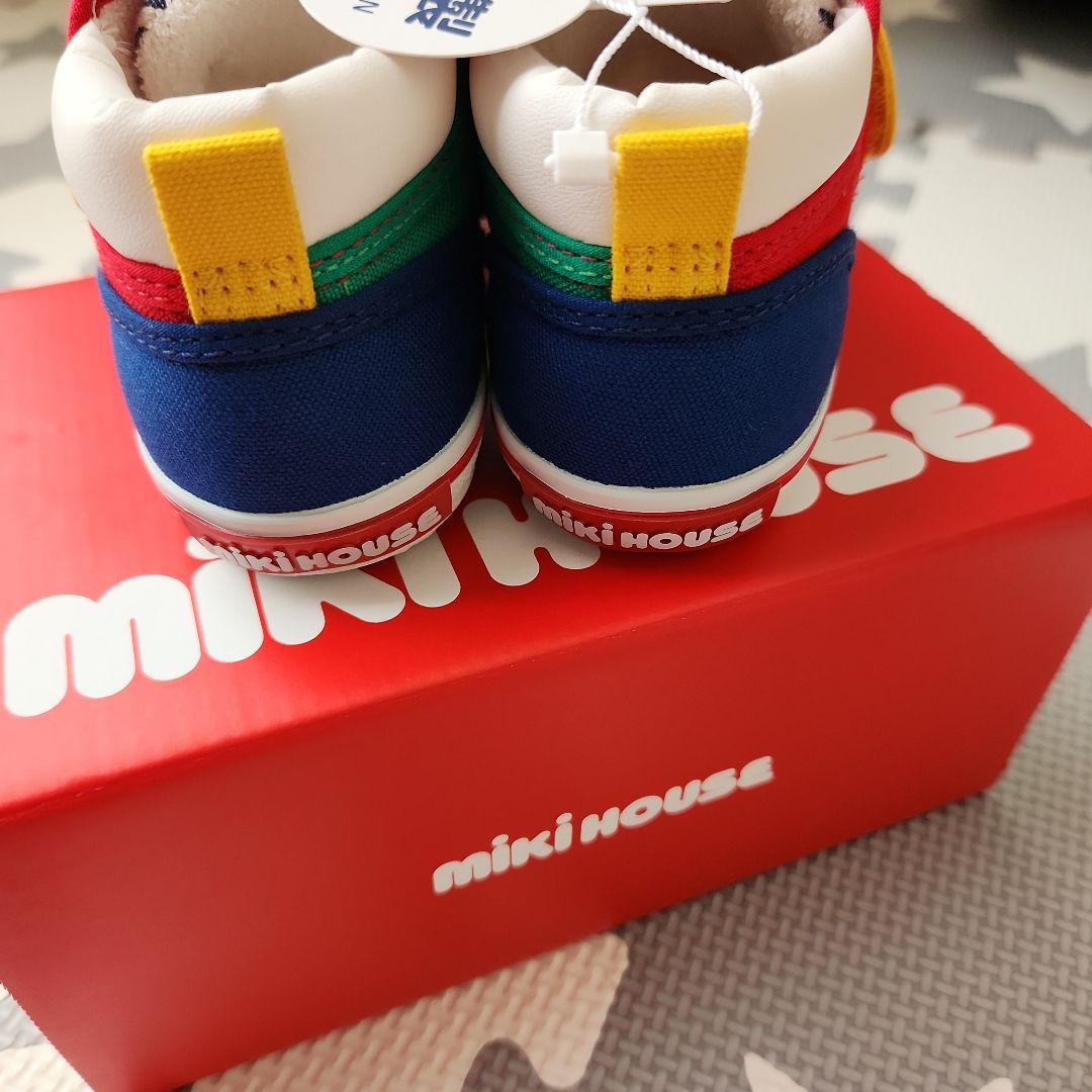 【新品•タグ付き】　ミキハウス　スニーカー マルチカラー 15cm