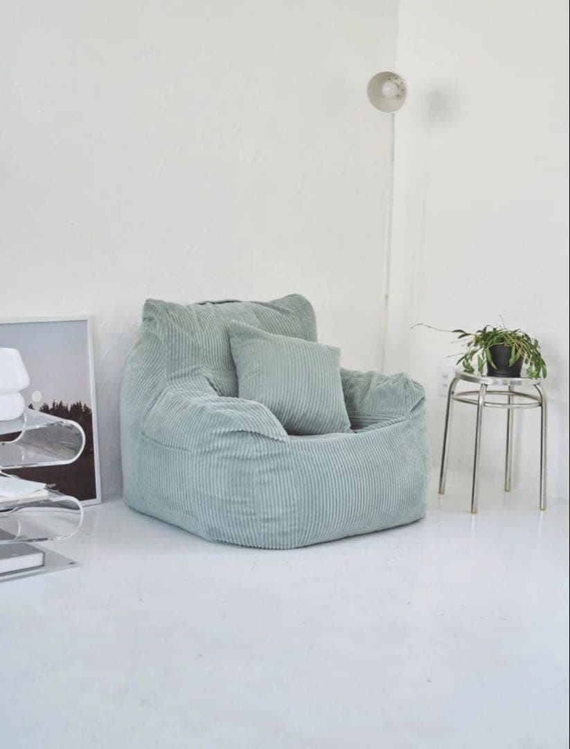 HUGME 1人掛けビーズソファ Mint LOOSY