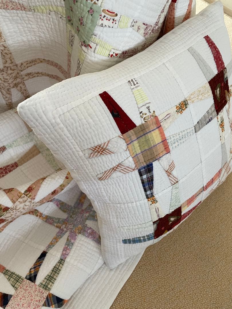 ハンドメイド パッチワーク 大判 /ベッドカバー /マルチカバー/コタツカバー