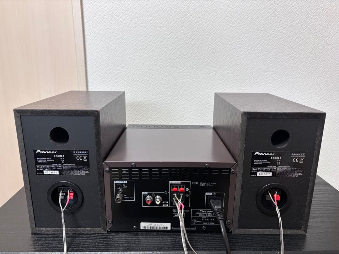 Pioneer X-CM35-T CDコンポ Bluetooth対応 リモコン付