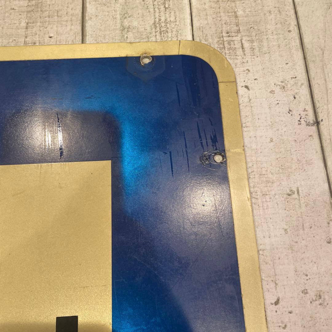 ドイツ　道路標識　警察署2000m 交通看板　アンティーク看板　レトロ看板