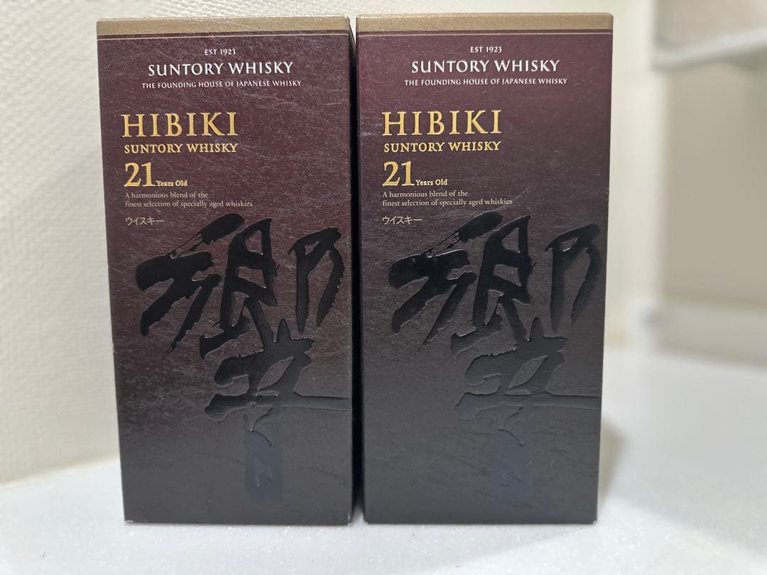 Hibiki 21年 ウイスキー 空瓶2本セット