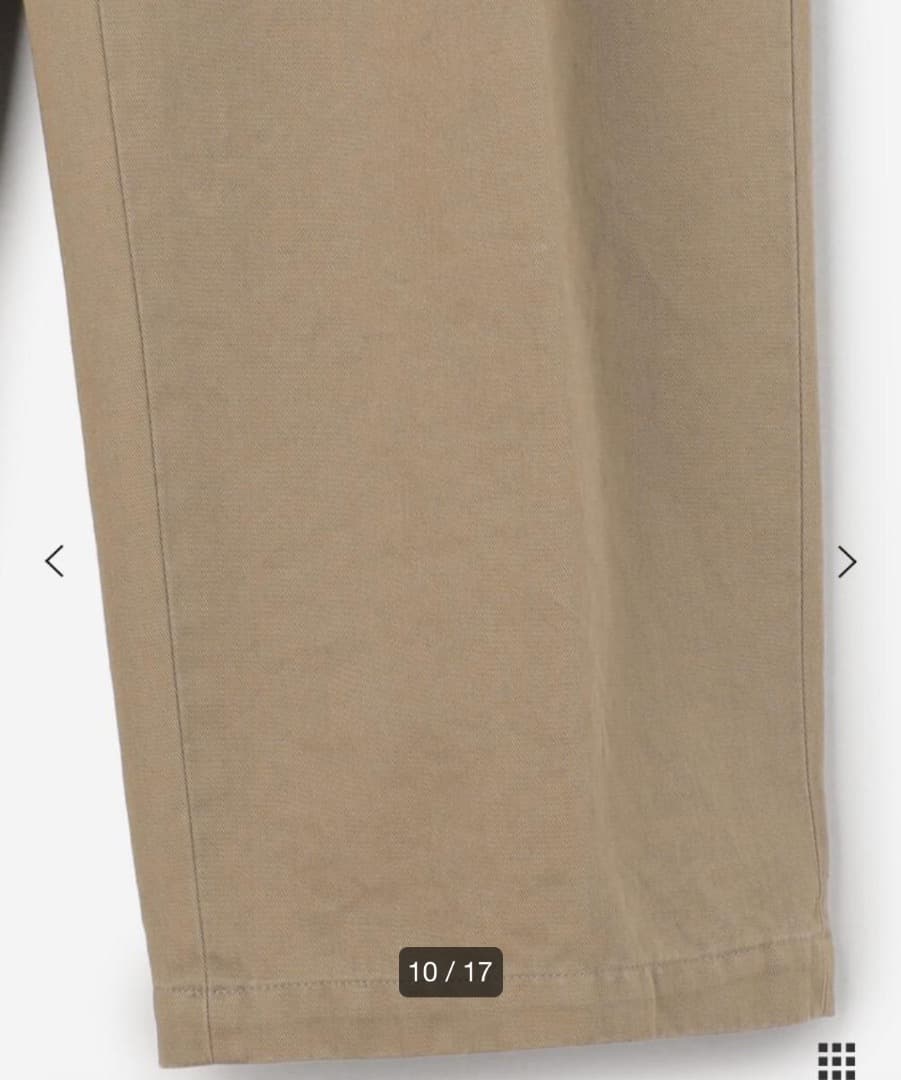 NEAT ニート ビショップ〈別注〉チノパンツ S チノパン　ナチュラル