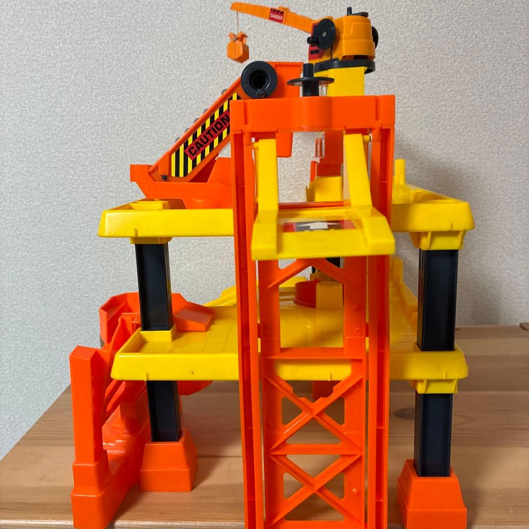 トミカ　建設　けんせつごっこ　工事現場　クレーン　1990年代　TOMY