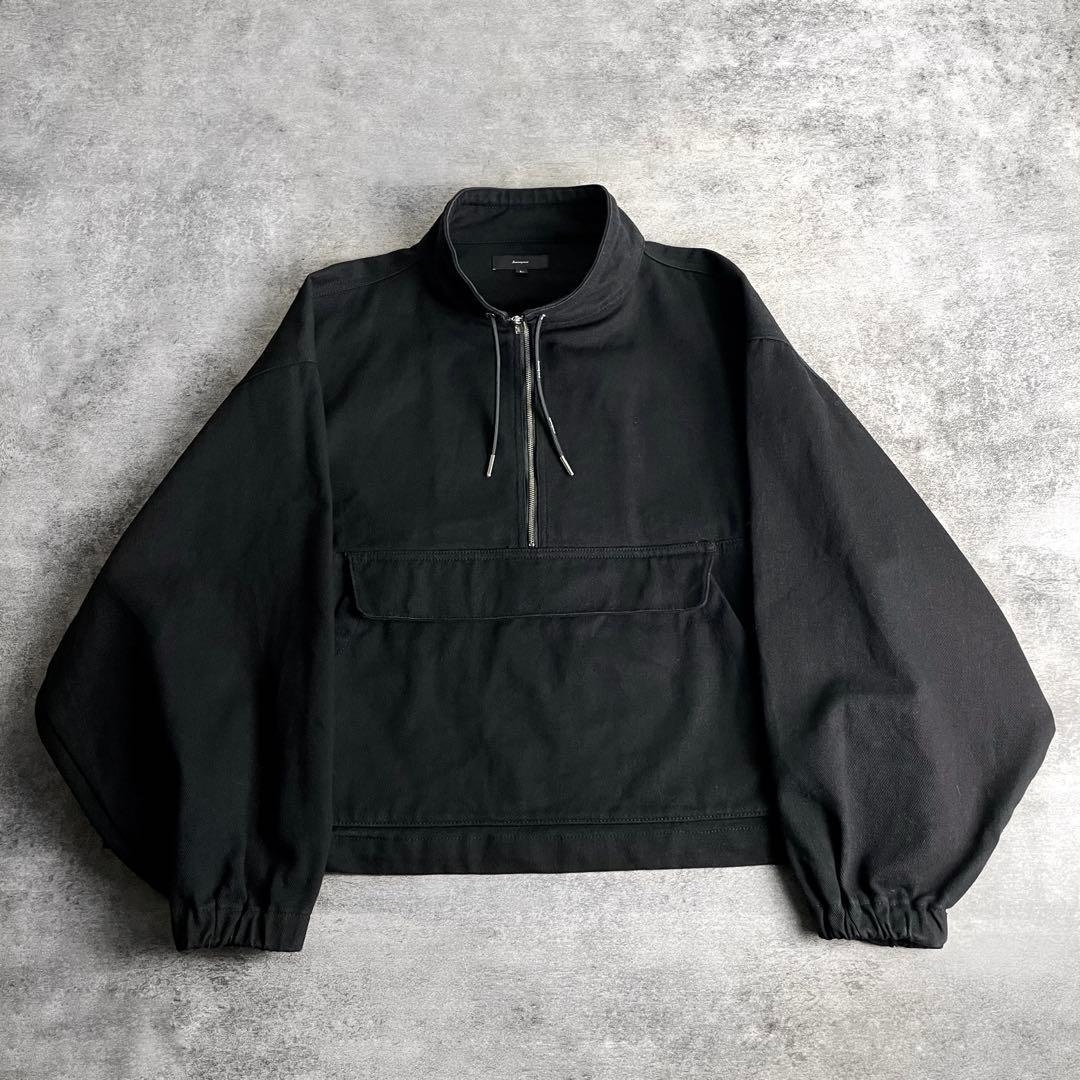 harapeco twill セットアップ ハーフジッププルオーバー パンツ 黒