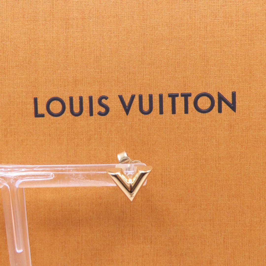 Louis Vuitton ゴールド V字型 ピアス(片耳）　エッセンシャル　V