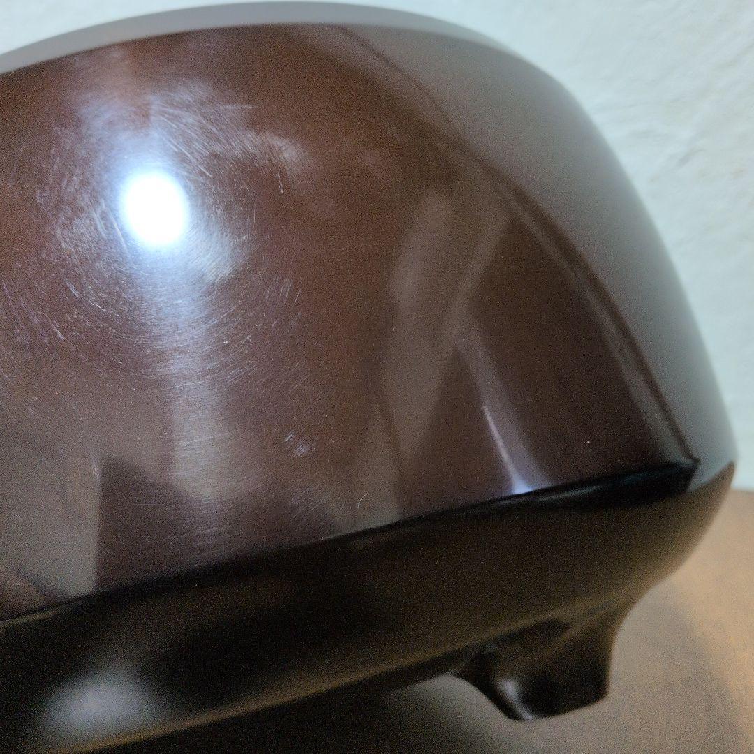 茶道具 面取風炉 唐銅 茶色 丸型