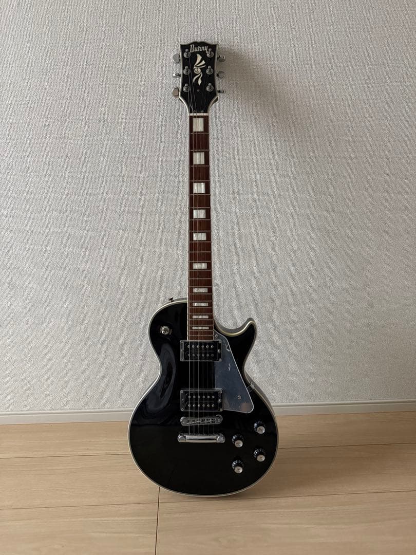 Burnyレスポールタイプ　エレキギター ブラック