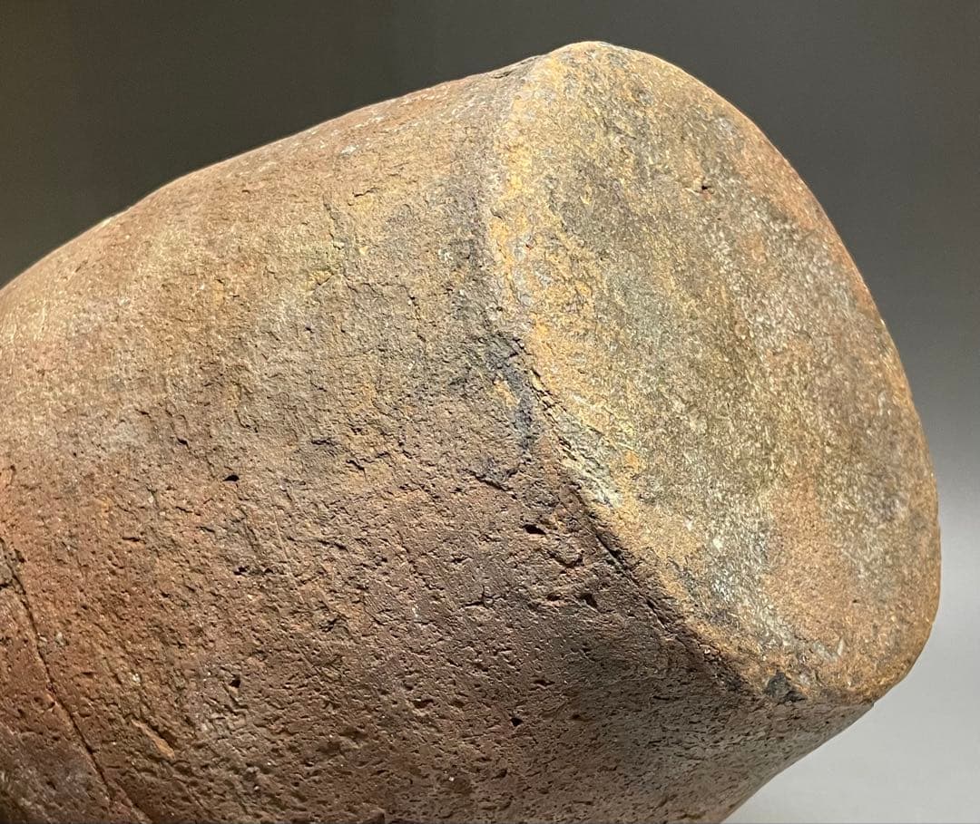 桂又三郎織　古伊賀　銭瓶壺　桃山時代　Z503