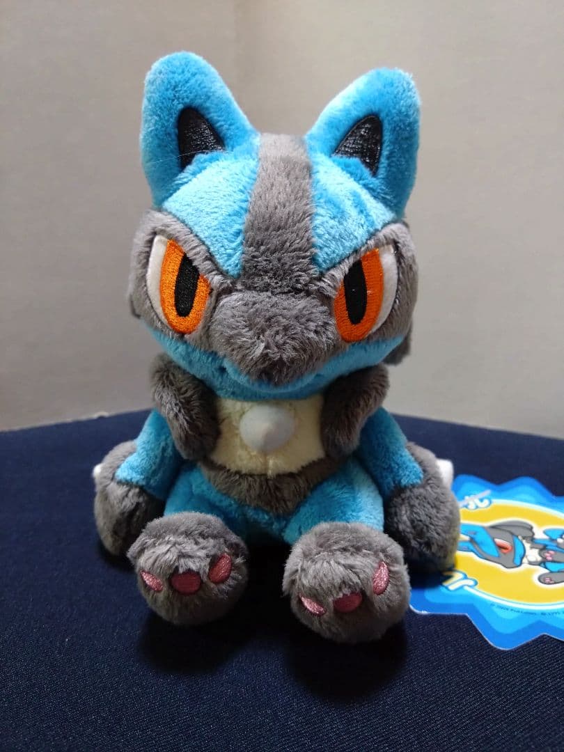 【タグ付き美品】ポケモンセンター ルカリオドール　2009年 ぬいぐるみ