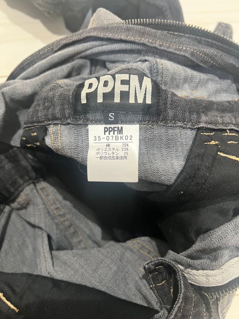 凍りのK 美品 PPFM 入手困難 スカル 刺繍 デニム つなぎ