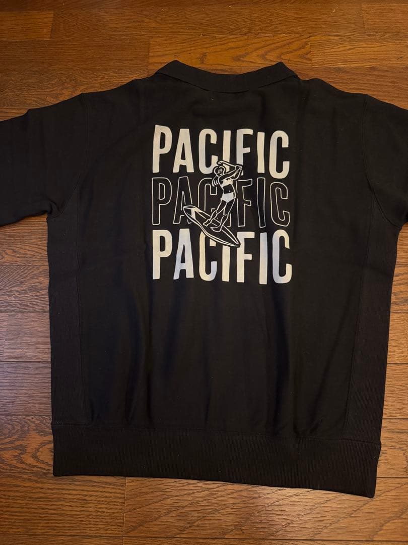 再値下げ　新品　Pacific golf club スウェットポロ　黒M